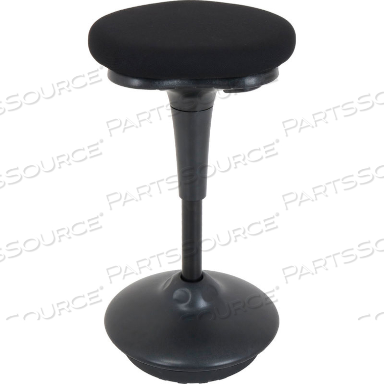 INTERION ACTIVE SEATING STOOL - FABRIC - 25"H - 33"H - BLACK by Global Seating Solutions LLC INTERION ACTIVE SEATING STOOL - FABRIC - 25"H - 33"H - BLACK by Global Seating Solutions LLC