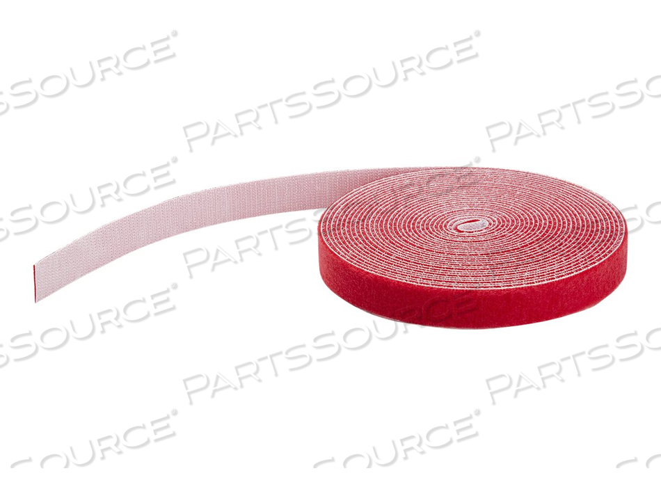 25FT HOOK AND LOOP ROLL, CUT-TO-SIZE REUSABLE CABLE TIES, BULK INDUSTRIAL WIRE FASTENER TAPE / ADJUSTABLE FABRIC WRAPS RED / RESUABLE SELF G by StarTech.com Ltd. 25FT HOOK AND LOOP ROLL, CUT-TO-SIZE REUSABLE CABLE TIES, BULK INDUSTRIAL WIRE FASTENER TAPE / ADJUSTABLE FABRIC WRAPS RED / RESUABLE SELF G by StarTech.com Ltd.