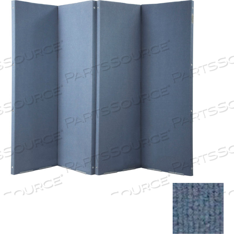 VERSIFOLD PORTABLE ACOUSTICAL PARTITION, 8' X 6'6", BLUE by Versare Solutions, Inc. VERSIFOLD PORTABLE ACOUSTICAL PARTITION, 8' X 6'6", BLUE by Versare Solutions, Inc.