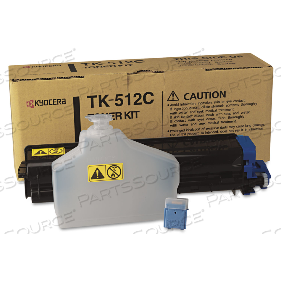 TK512C TONER, 8,000 PAGE-YIELD, CYAN 