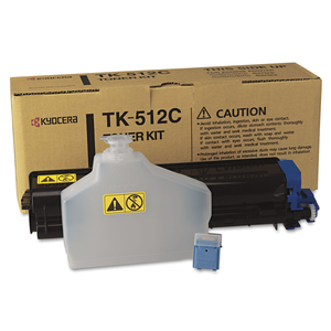 TK512C TONER, 8,000 PAGE-YIELD, CYAN by Kyocera