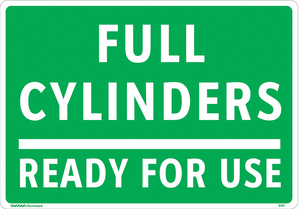 GAS CYLINDER SIGN LABEL 7 IN H 10 IN W by Electromark GAS CYLINDER SIGN LABEL 7 IN H 10 IN W by Electromark