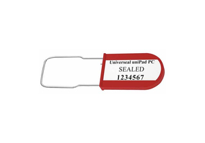 PADLOCK SEAL RED ACRYLIC PK50 by Universeal