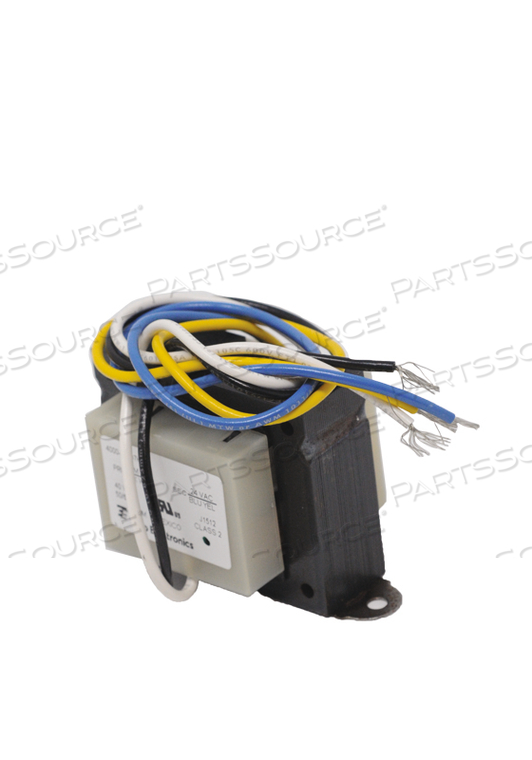 HEAVY DUTY TRANSFORMER, 120 V PRIMARY, 24 VAC SECONDARY, 50 W, 2 A, 4.6875 IN X 5.9375 IN by Crest Healthcare