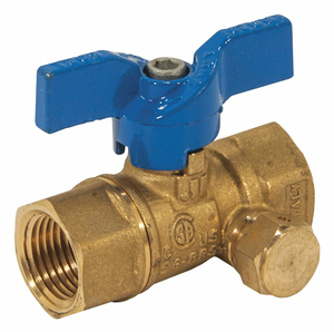 GAS BALL VALVE W/SIDE TAP 1/2IN by Jomar Valve