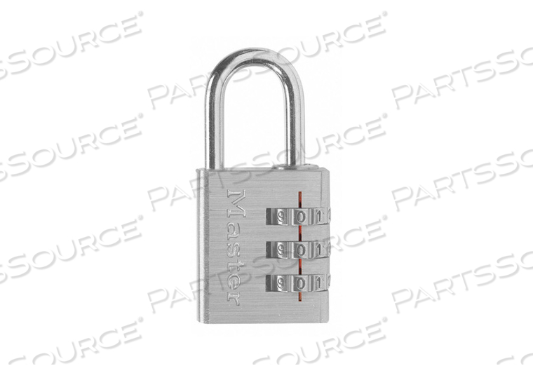 LUGGAGE PADLOCK 1 1/2IN RECTANGLE SILVER by Master Lock