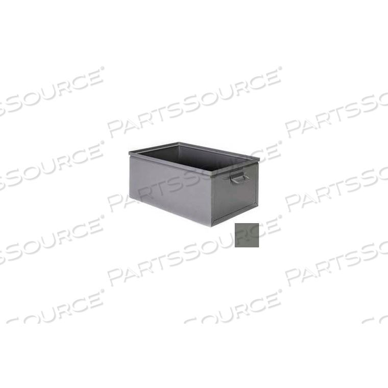 STEEL BIN 1-851 - 10"W X 16"D X 8"H STACKBOX, GRAY by Stackbin Corporation STEEL BIN 1-851 - 10"W X 16"D X 8"H STACKBOX, GRAY by Stackbin Corporation