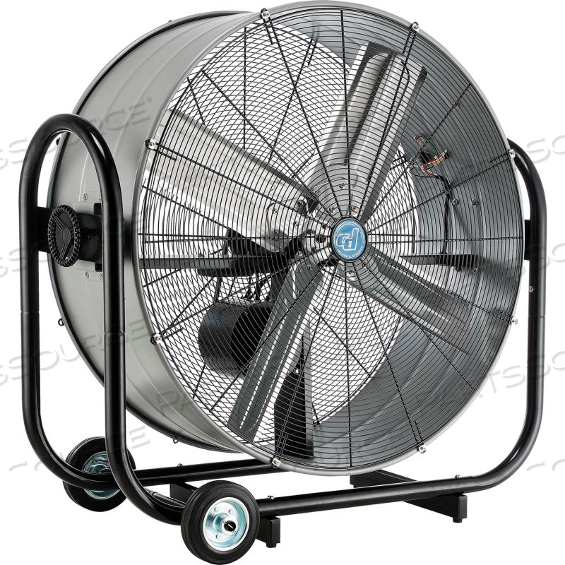 CD 36" TILT DRUM BLOWER FAN - PORTABLE - BELT DRIVE - 10500 CFM - 1/3 HP by Approved Vendor