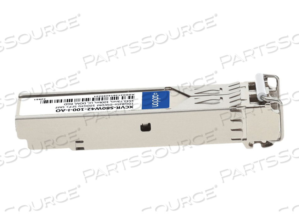 ADDON, SFP+ TRANSCEIVER MODULE (EQUIVALENT TO: CIENA XCVR-S80W42-100-I), 10 GIGE, 10GBASE-DWDM, LC SINGLE-MODE, UP TO 62.2 MILES, 1543.73 NM by ADDON