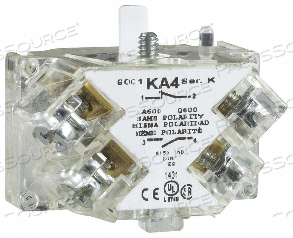 CONTACT BLOCK 1 NO CONTACT 10A @ 600VAC by APC / American Power Conversion CONTACT BLOCK 1 NO CONTACT 10A @ 600VAC by APC / American Power Conversion