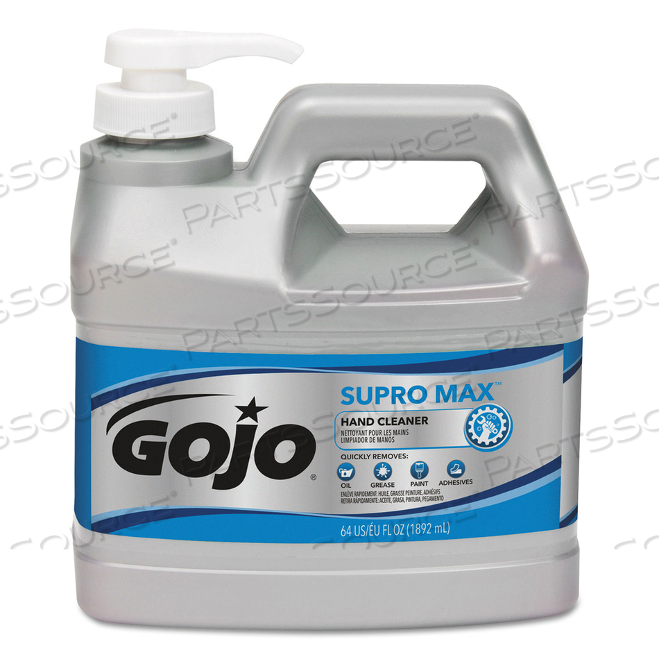 SUPRO MAX HAND CLEANER, FLORAL SCENT, 0.5 GAL PUMP BOTTLE by Gojo SUPRO MAX HAND CLEANER, FLORAL SCENT, 0.5 GAL PUMP BOTTLE by Gojo