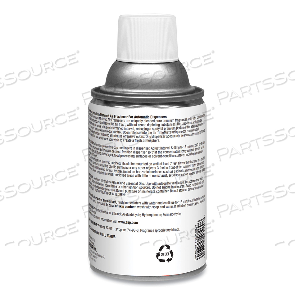 PREMIUM METERED AIR FRESHENER REFILL, VANILLA CREAM, 5.3 OZ AEROSOL SPRAY by TimeMist