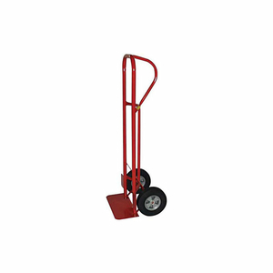 HEAVY DUTY HAND TRUCK - P-HANDLE - SOLID RUBBER WHEELS - 1000 LB. CAPACITY - RED by Milwaukee Hand Trucks