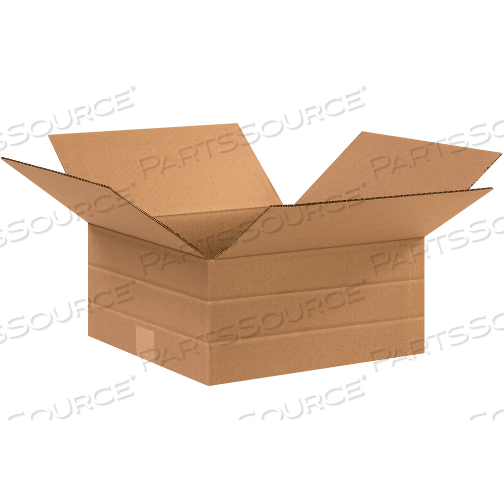 MULTI-DEPTH CORRUGATED BOXES, 12 1/2" X 12 1/2" X 6", KRAFT, 25/BUNDLE by BOX Partners (Box Acquisitions, LLC)