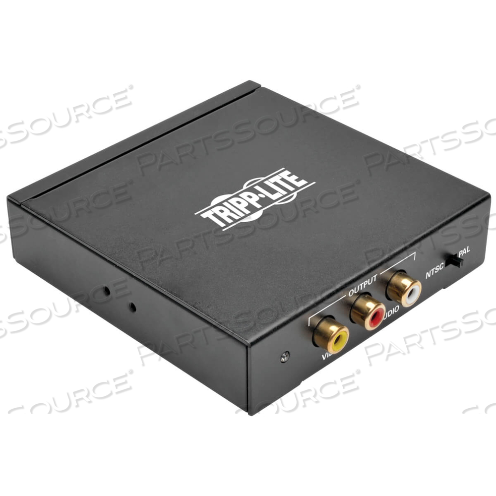 COMPOSITE VIDEO AUDIO CONVERTER, HDMI, 3 X RCA FEMALE, BLACK by Tripp Lite COMPOSITE VIDEO AUDIO CONVERTER, HDMI, 3 X RCA FEMALE, BLACK by Tripp Lite