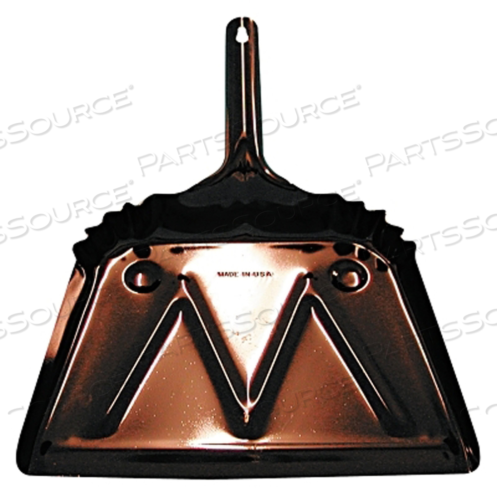 DUST PAN, 12 IN, 20 GAUGE STEEL, BLACK by Magnolia Brush DUST PAN, 12 IN, 20 GAUGE STEEL, BLACK by Magnolia Brush