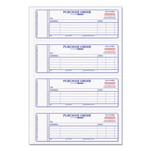 PURCHASE ORDER BOOK, 5 LINES, TWO-PART CARBONLESS, 7 X 2.75, 4 FORMS/SHEET, 400 FORMS TOTAL by Rediform PURCHASE ORDER BOOK, 5 LINES, TWO-PART CARBONLESS, 7 X 2.75, 4 FORMS/SHEET, 400 FORMS TOTAL by Rediform