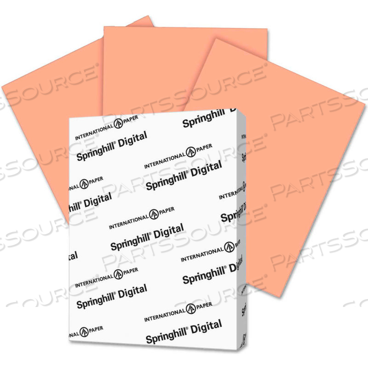 DIGITAL INDEX COLOR CARD STOCK, 8-1/2" X 11", 110 LB., SALMON, 250 SHEETS/PACK 