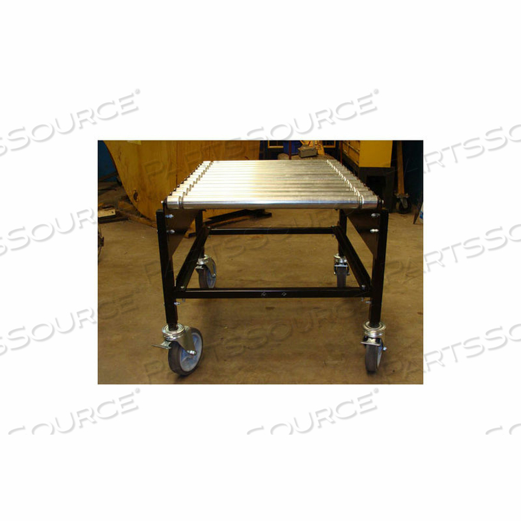 BESTFLEX RIGID IMPACT CONVEYOR CART RIC3036PW-6 - 30" WIDTH - 36"L STEEL ROLLERS 200 LB/FT by FMH Conveyors - Nestaflex