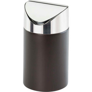 MIDNIGHT COUNTERTOP TRASH BIN 5"W X 5"D X 7"H by Cal Mil Plastics