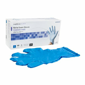 CONFIDERM® 6.5CX EXTENDED CUFF NITRILE GLOVES, LARGE, BLUE (100 PER BOX) by McKesson