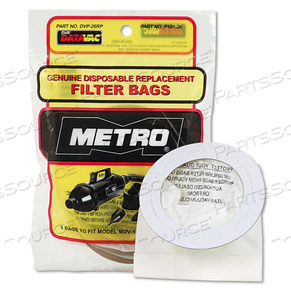 REPLACEMENT BAGS FOR HANDHELD STEEL VACUUM/BLOWER by Metrovac