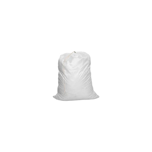 25" DRAWCORD LAUNDRY BAG, NYLON, WHITE, STRAIGHT BOTTOM by H.G. Maybeck Company