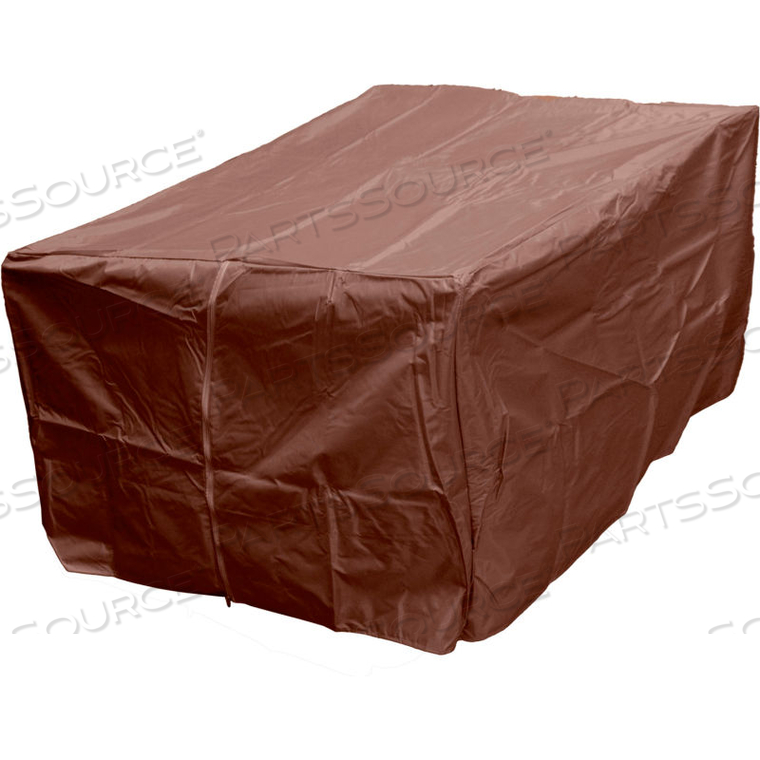 FIRE PIT COVER RECTANGLE HEAVY DUTY WATERPROOF 50"L X 38"W X 23"H MOCHA by Hiland