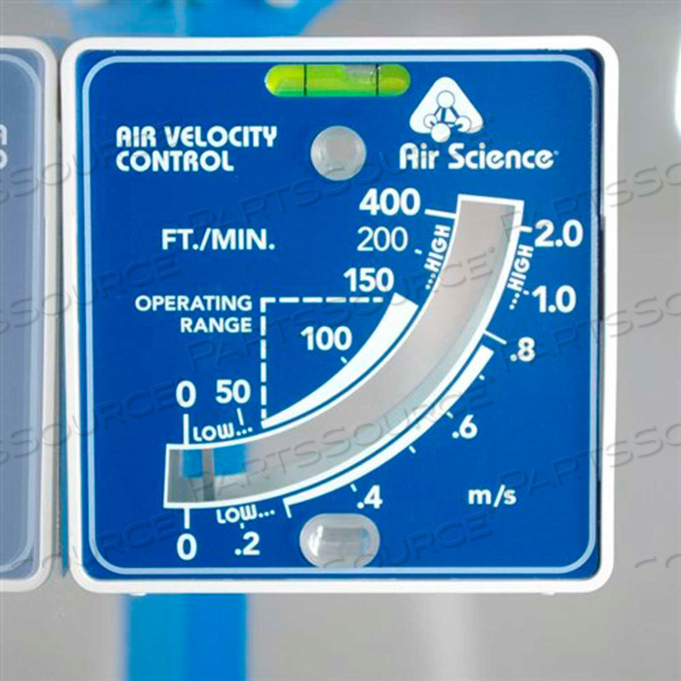 AIR VELOCITY METER, 5"W X 2"D X 5"H 