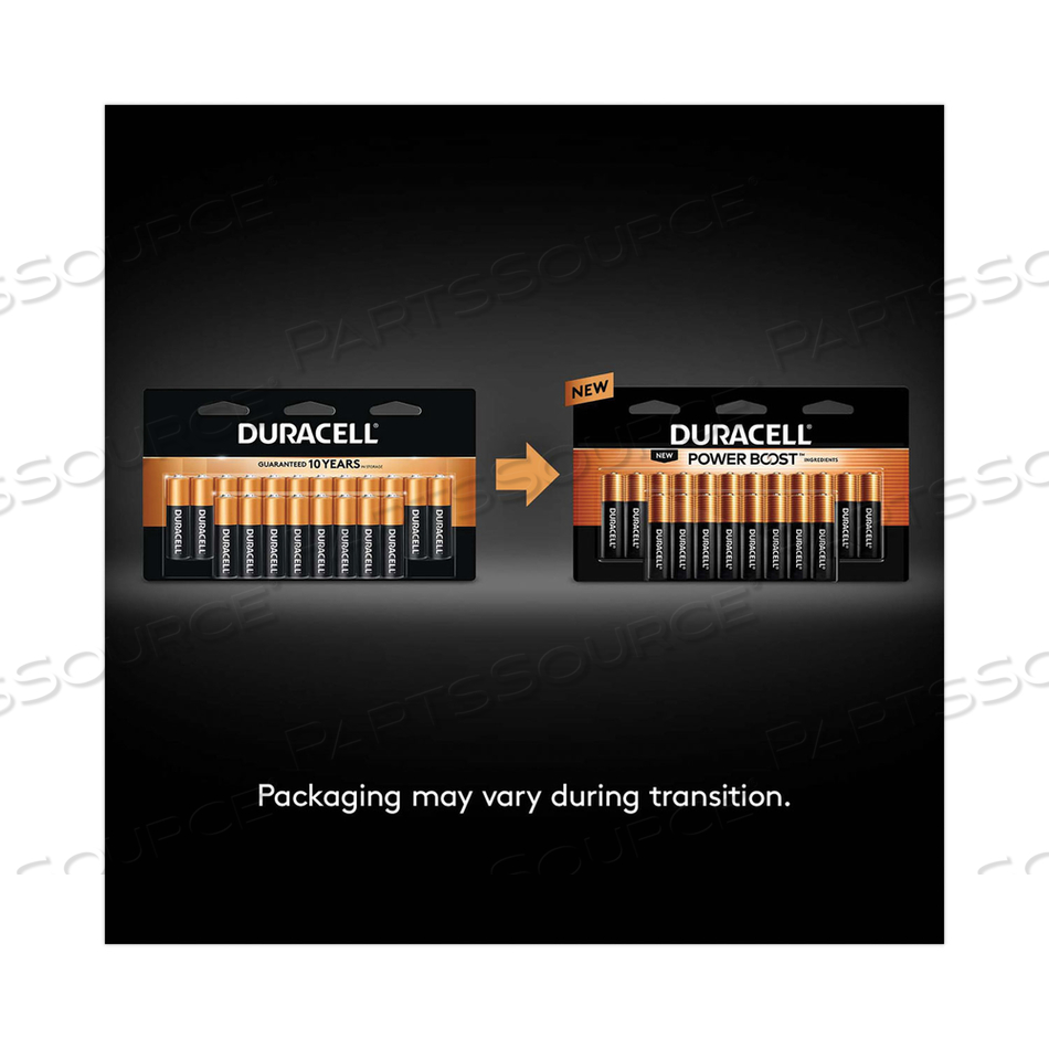 BATTERY, COPPERTOP, AA, ALKALINE, 1.5V, 2900 MAH by Duracell