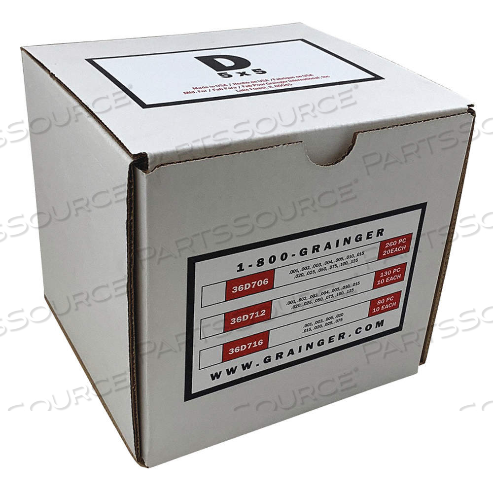 SLOTTED SHIM ASSORTMENT,TABBED,80 PCS, INCH, TABBED, STAINLESS STEEL, 18-8, 80 PIECES, 1 by Approved Vendor SLOTTED SHIM ASSORTMENT,TABBED,80 PCS, INCH, TABBED, STAINLESS STEEL, 18-8, 80 PIECES, 1 by Approved Vendor