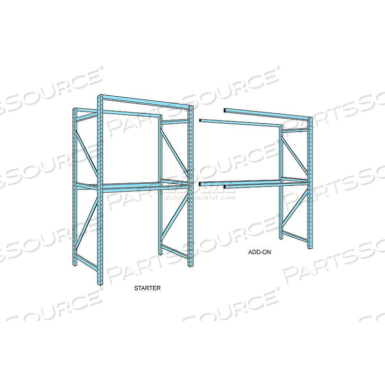 PALLET RACK STARTER UNIT 48 D 96 H 102 W by Husky Rack & Wire
