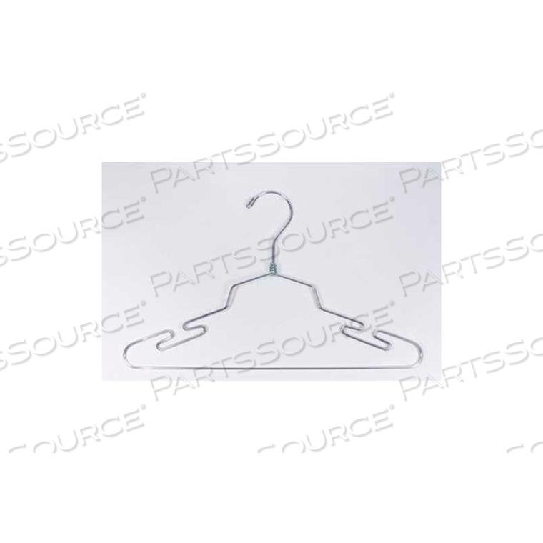 NAHANCO LINGERIE HANGER, 16"L, METAL-CHROME, PKG QTY 100 by National Hanger Company Inc.