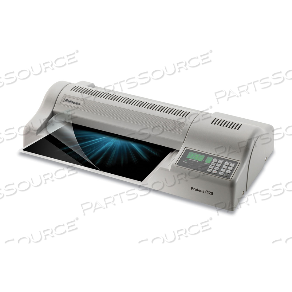 PROTEUS 125 LAMINATOR, SIX ROLLERS, 12" MAX DOCUMENT WIDTH, 10 MIL MAX DOCUMENT THICKNESS by Fellowes