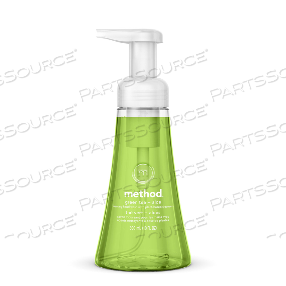 FOAMING HAND WASH, GREEN TEA AND ALOE, 10 OZ PUMP BOTTLE by Method FOAMING HAND WASH, GREEN TEA AND ALOE, 10 OZ PUMP BOTTLE by Method