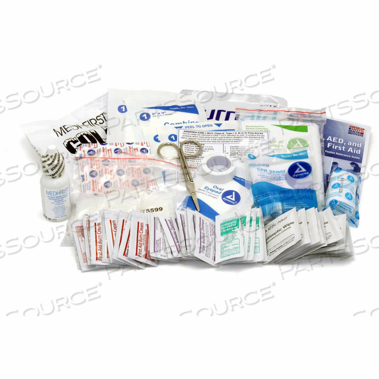 FIRST AID REFILL KIT, ANSI COMPLIANT, CLASS A 