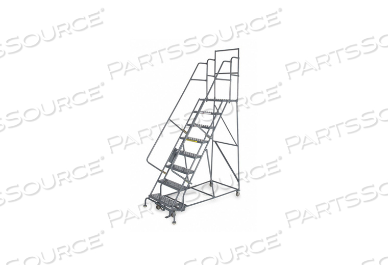 14 STEP 24"W 20"D TOP STEP STEEL ROLLING LADDER - GRIP TREAD by Tri-Arc 14 STEP 24"W 20"D TOP STEP STEEL ROLLING LADDER - GRIP TREAD by Tri-Arc