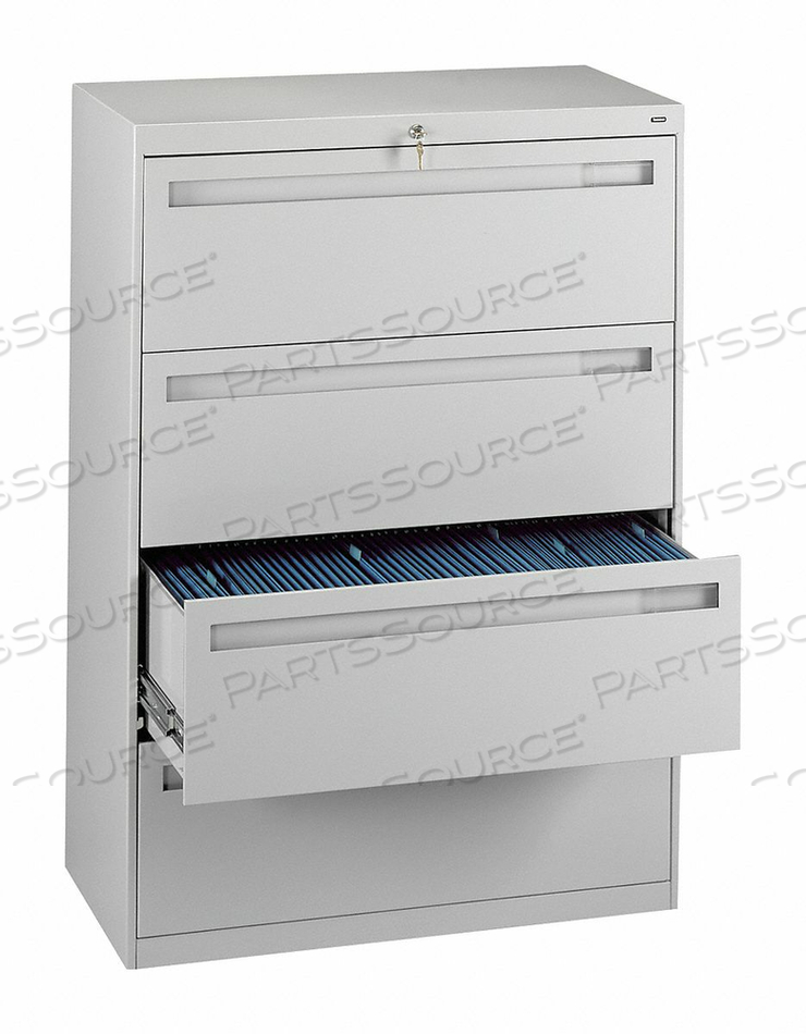 FILE CABINET 42 IN 4 DRAWER GREY by Tennsco Corp.