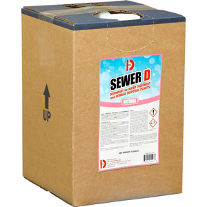 SEWER D DEODORANT FOR WATER TREATMENT AND SEWAGE DISPOSAL PLANTS, NATURAL, 5 GAL PAIL by Big D