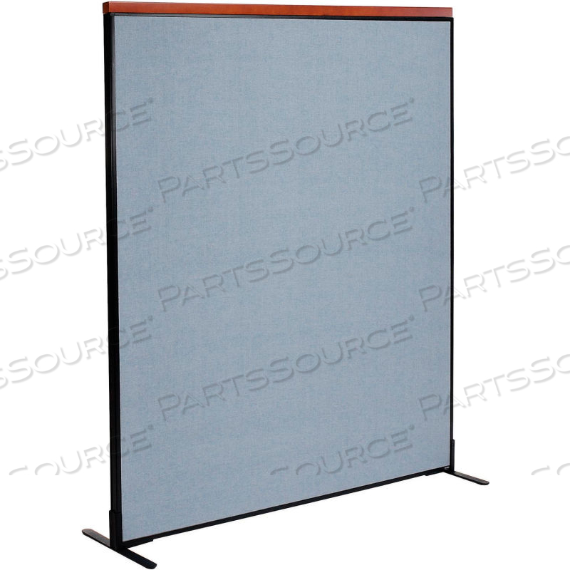 INTERION DELUXE FREESTANDING OFFICE PARTITION PANEL, 60-1/4"W X 73-1/2"H, BLUE by Approved Vendor INTERION DELUXE FREESTANDING OFFICE PARTITION PANEL, 60-1/4"W X 73-1/2"H, BLUE by Approved Vendor