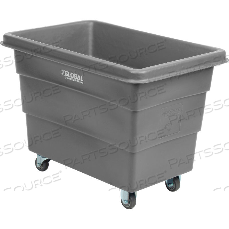PLASTIC BULK BOX TRUCK, 8 BUSHEL, DIRECT MOUNT BASE GRAY by Approved Vendor