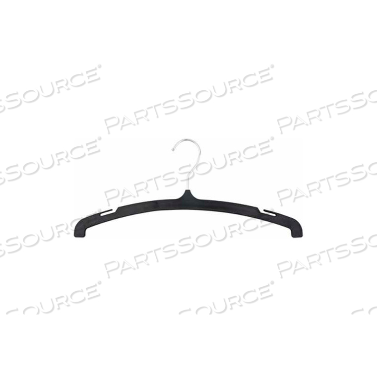 NAHANCO TOP HANGER, 15"L, PLASTIC-BK, PKG QTY 100 