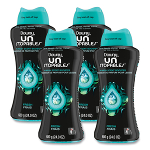 UNSTOPABLES IN-WASH SCENT BOOSTER BEADS, FRESH SCENT, 24 OZ POUR BOTTLE, 4/CARTON by Downy