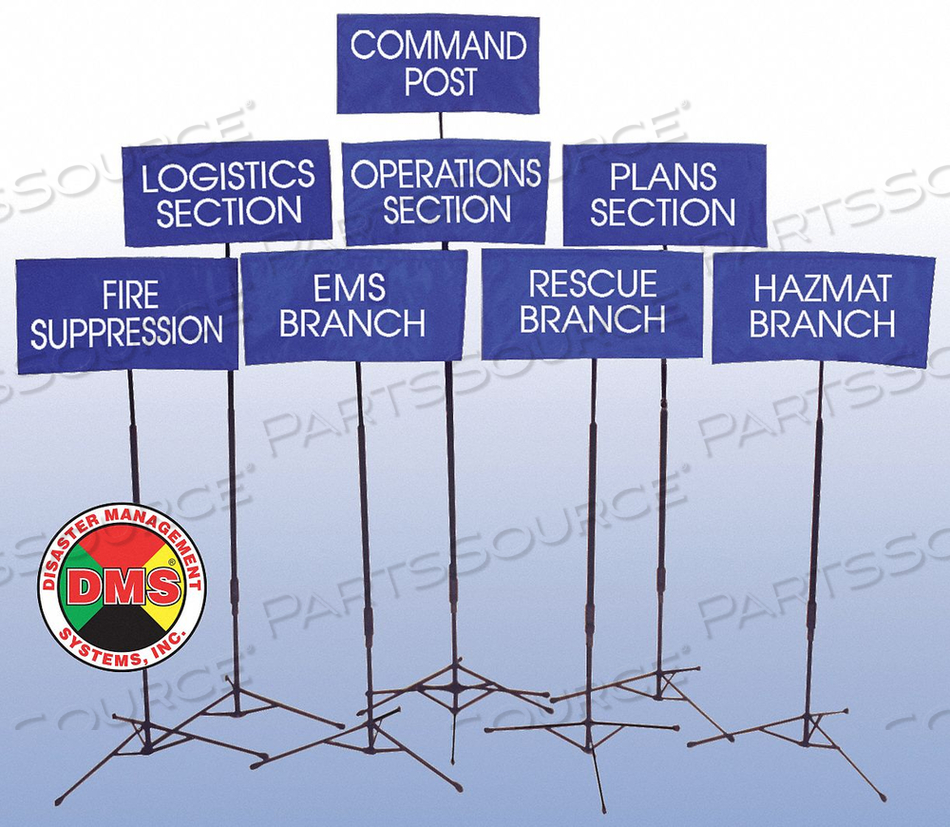 OPERATIONAL AREA FLAG KIT 24 PCS by Disaster Management Systems (DMS)