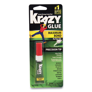 MAXIMUM BOND KRAZY GLUE, PRECISION TIP, 0.14 OZ, DRIES CLEAR by Krazy Glue