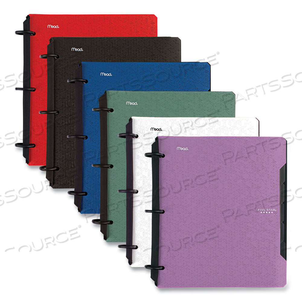FLEX NOTEBINDER, 5-SUBJECT, MEDIUM/COLLEGE RULE, RANDOMLY ASSORTED COVER COLORS, (60) 11" X 8.5 SHEETS by Five Star