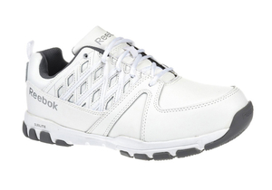 ATHLETIC SHOE 10 M WHITE STEEL PR by Reebok