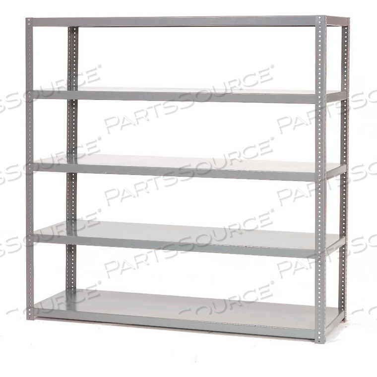 HEAVY DUTY DIE RACK SHELVING, 36W" X 24D" X 96H", 5 SHELVES, GRAY 