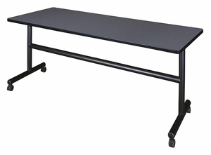 MOBILE TABLE 72 IN.W GRAY NBULA FLIP TOP by Regency