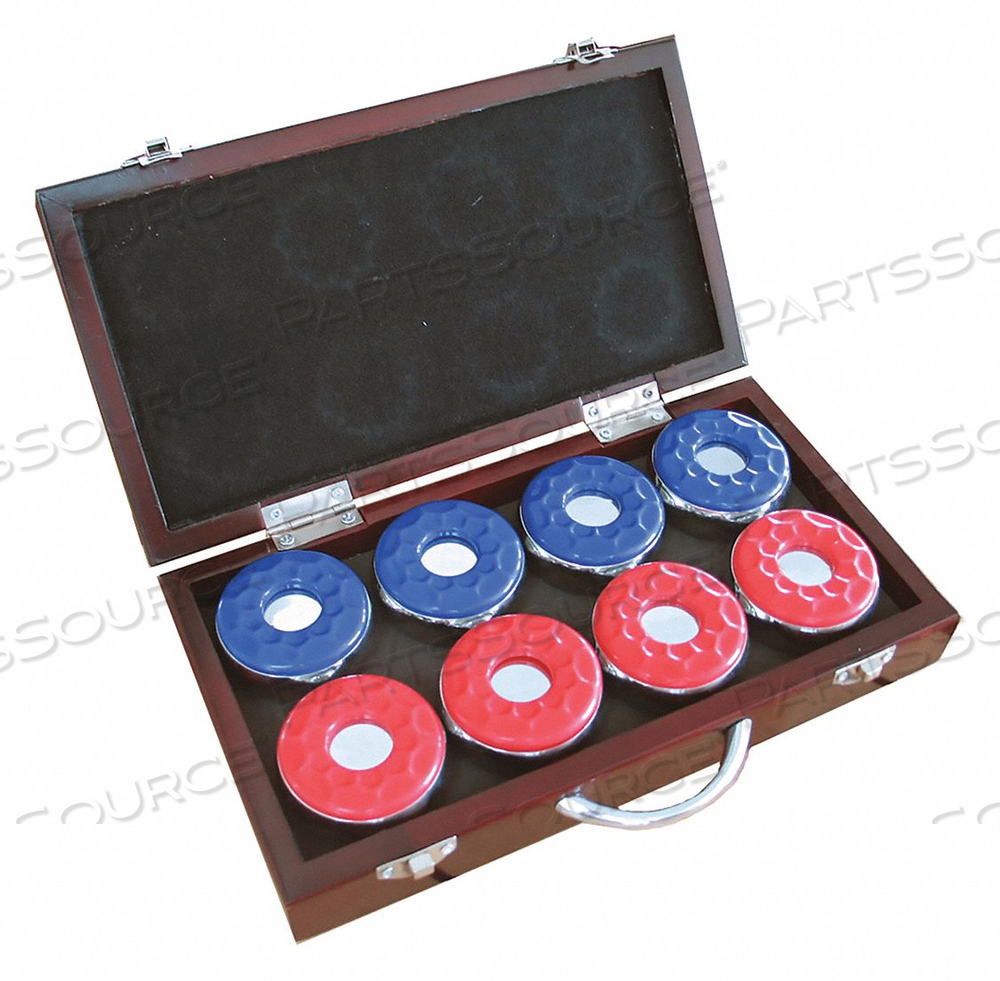 SHUFFLEBOARD PUCKS WITH CASE PK8 by Hathaway